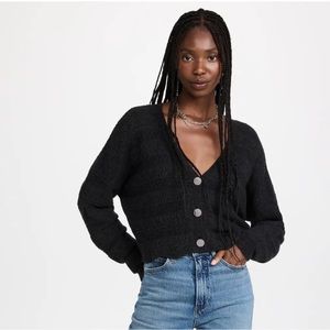 BA&SH Grey Harold Wool‎ Cashmere Cardigan Sweater-NWT L